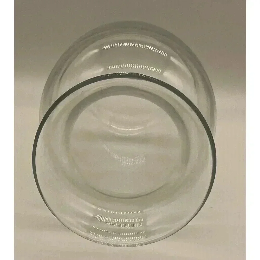 Flower Vase Clear Blown Glass‎ 8